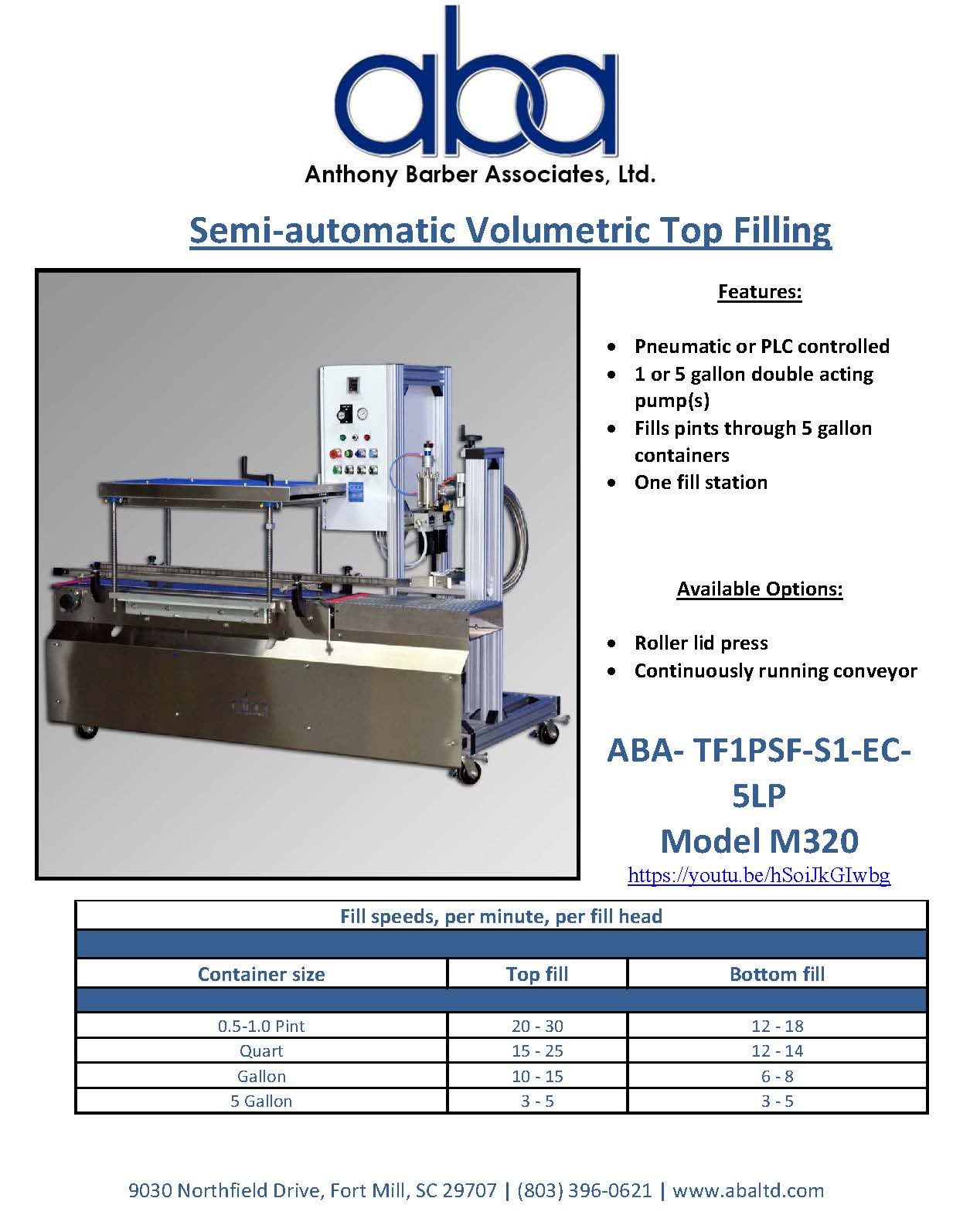 Semi-Automatic Top Fill Volumetric